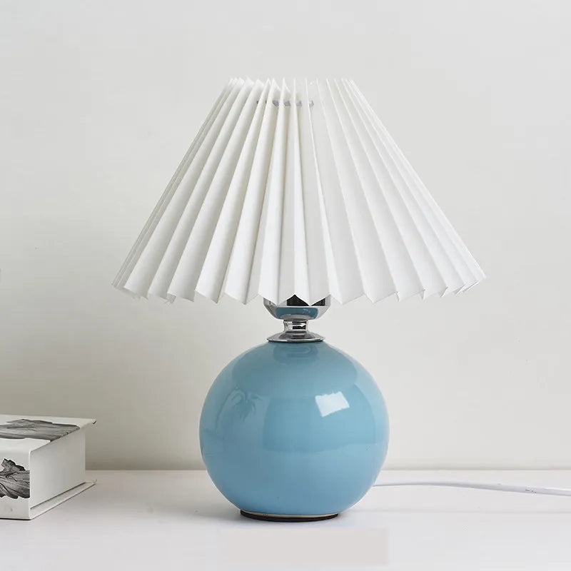 Lampe de table plissée coréenne - Élégance abordable