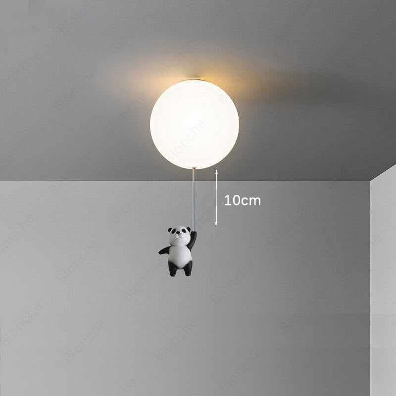 Plafonnier LED Enfant - Ballon et Panda Otto
