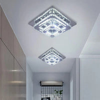 Plafonnier LED suspendu en cristal - Design nordique simpliste et moderne