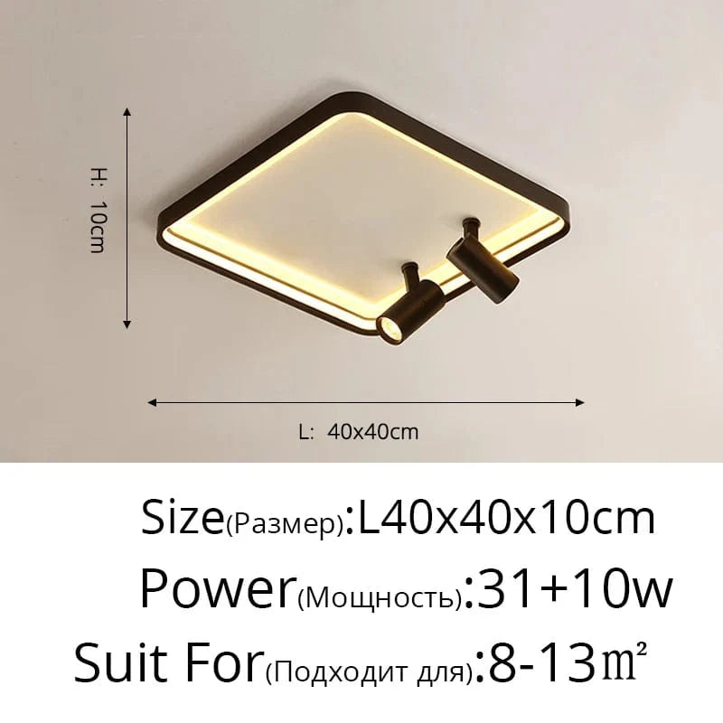 Nouveau Plafond Moderne à LED Monté en Surface - Illuminateur de Spaces