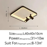 Nouveau Plafond Moderne à LED Monté en Surface - Illuminateur de Spaces