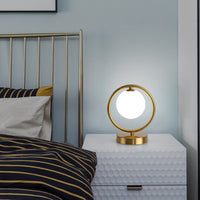 Lampe à poser design LED dorée Nuria