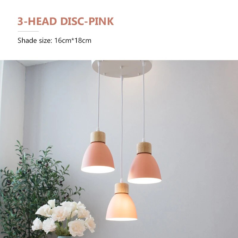 Lustre Nordique en Bois à 3 Têtes