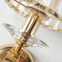 Applique murale luxueuse en cristal doré
