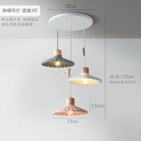 Suspension LED en ciment design nordique