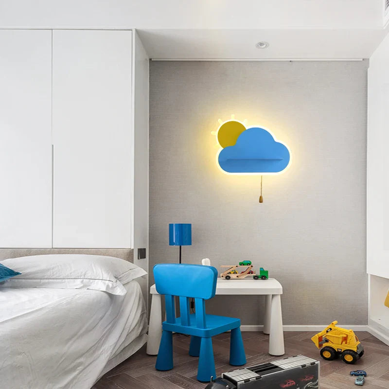 Lampe de chevet nuage pour enfants.