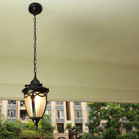 Luminaire extérieur américain pour Restaurant Balcon Bar Hôtel Pavillon Galerie accrochage rétro étanche Chandelier Lumière