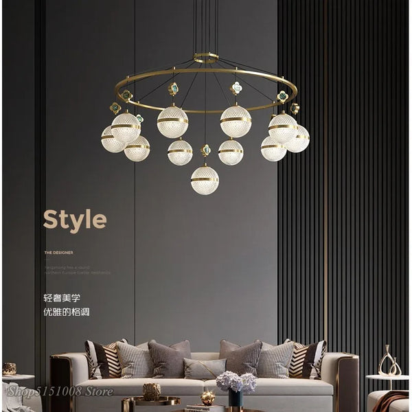 Lustre en cristal minimaliste moderne de luxe 2021 - Édition Prestige