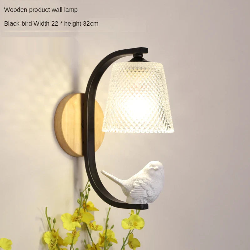 Applique murale LED nordique - Collection Oiseaux