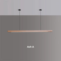 Suspension LED en bois "Nordic Glow" au design moderne et ovale