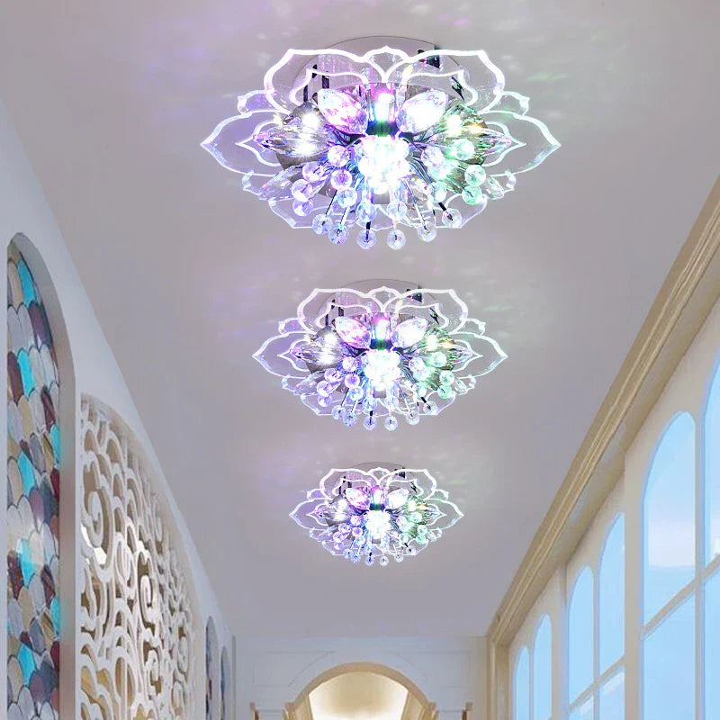 Lustre Cristal Fleurs : Élégance pour Votre Intérieur