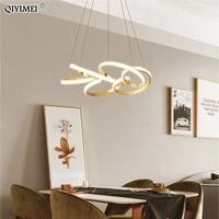 Suspension décorative en plaqué or avec éclairage LED pour intérieur