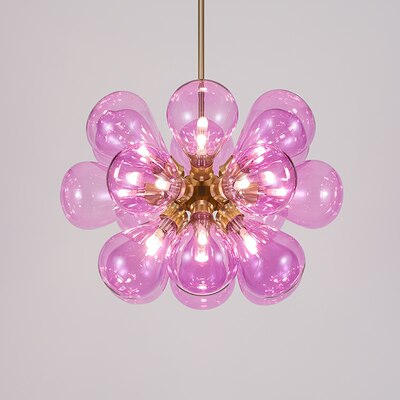 Lustre moderne à boules en verre Beans