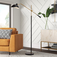 Lampadaire Clizia : Style Industriel et socle en Marbre