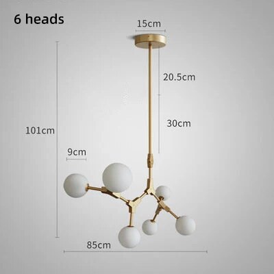 Suspension Verre Laiteux Nordique Chic