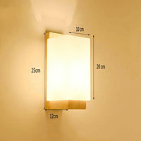 Applique murale design nordique bois-verre LED