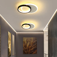 Lustre LED design pour allées - Noir & Blanc
