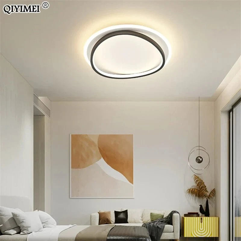 Lustre Moderne en Aluminium Acrylique avec Télécommande LED de Luxe