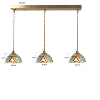 Suspension conique en verre - Élégance japonaise vintage