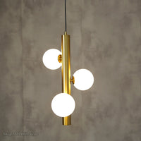 Suspension dorées par un styliste nordique