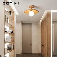 Plafonnier bois naturel contemporain