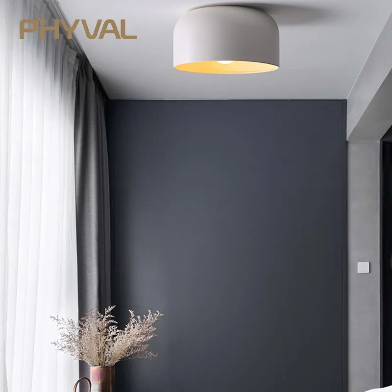 Plafonnier LED Nordica Noir/Blanc
