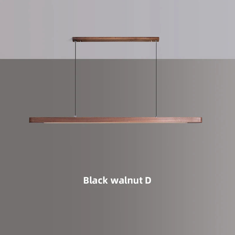 Suspension LED en bois "Nordic Glow" au design moderne et ovale