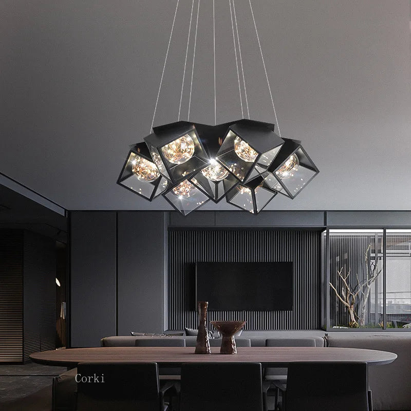 Lustre LED Dimmable Moderne