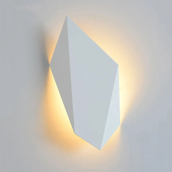 Applique Murale LED Nordique Imitation Pierre de Bois pour Hôtel Chic