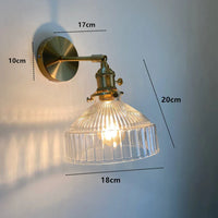 Applique murale LED rotative en verre et laiton pour miroir