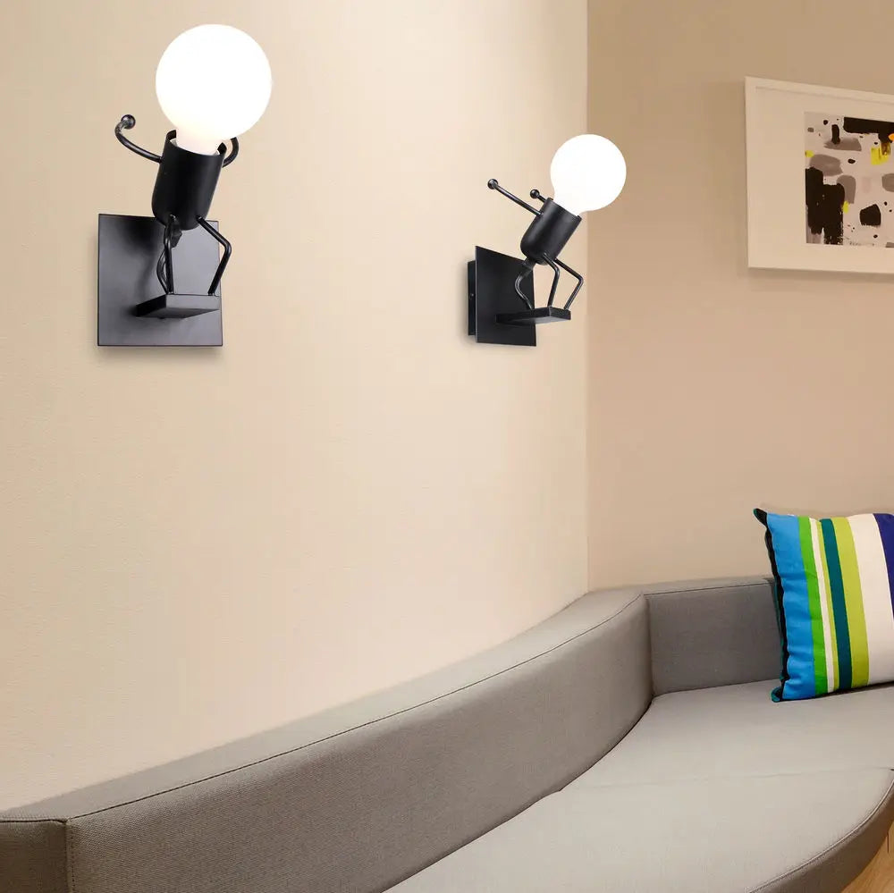 Applique murale design en fer E27