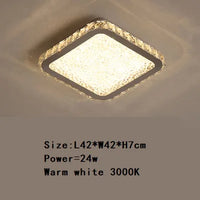Suspension Moderna en Acier Inoxydable avec LED et Télécommande