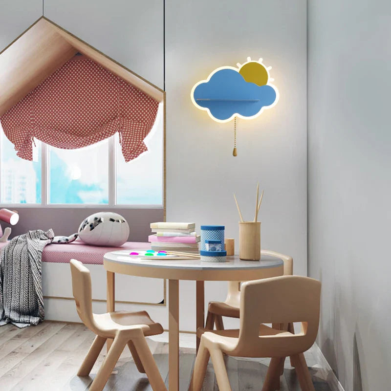 Lampe de chevet nuage pour enfants.