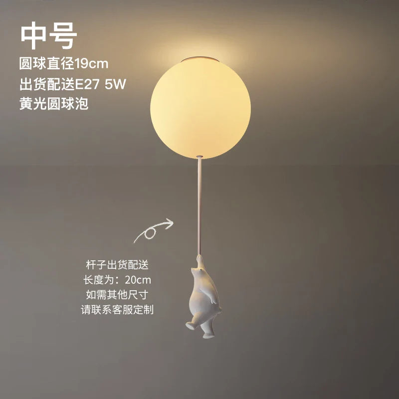 Plafonnier LED Ours Animé - Déco Chambre Enfants