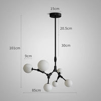 Suspension Verre Laiteux Nordique Chic