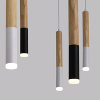 Suspension Long Tube LED 7W dans un style nordique pour salle à manger/salon/cuisine île boutique bar café