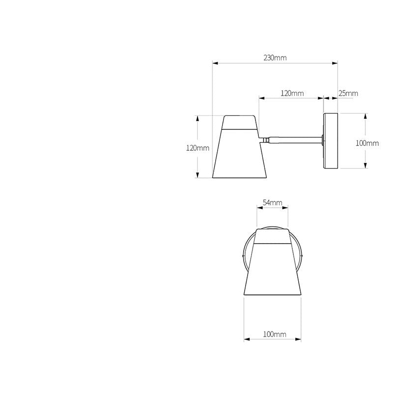 Applique murale LED Factory Cone