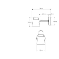 Applique murale LED Factory Cone