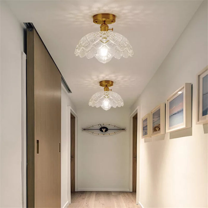 Plafonnier Loft Vintage en verre nordique - Moderne et Rétro