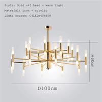 Lustre de luxe suspendu : design moderne et artistique