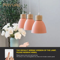 Lustre Nordique en Bois à 3 Têtes