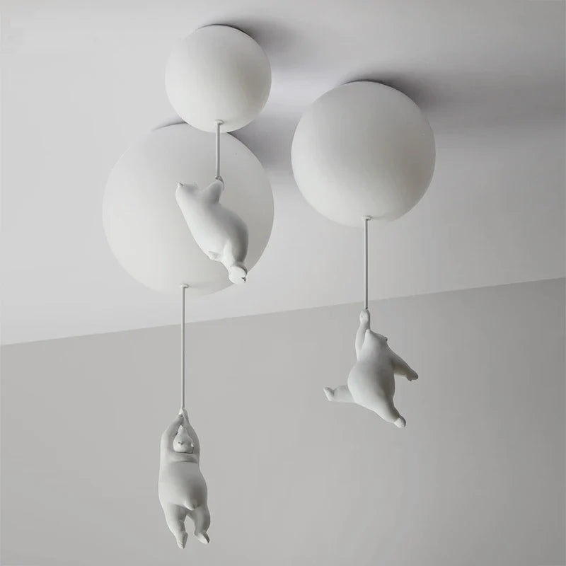 Plafonnier LED Ours Animé - Déco Chambre Enfants