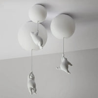 Plafonnier LED Ours Animé - Déco Chambre Enfants
