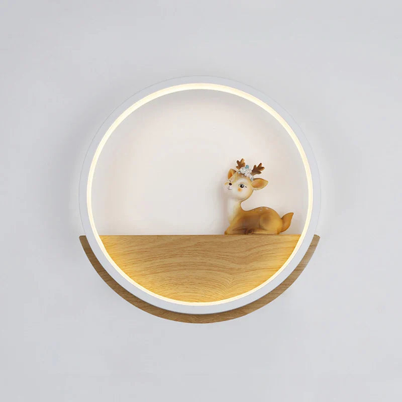Applique murale LED moderne avec motif de cerf nordique