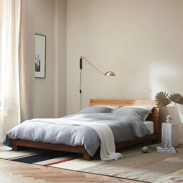 Applique Murale Italienne Bras Long Rotatif en Bois