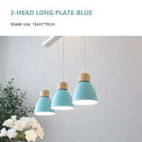 Lustre Nordique en Bois à 3 Têtes