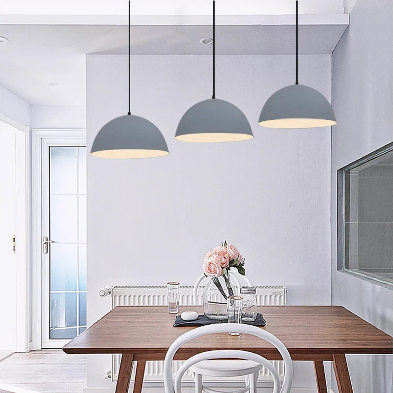 Suspension nordique demi-cercle pour bar et restaurant - Style minimaliste nordique
