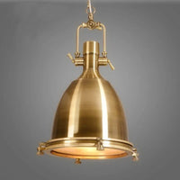 Suspension industrielle Vintage en verre E27