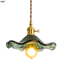 Suspension Nordique LED en Verre Fleurs