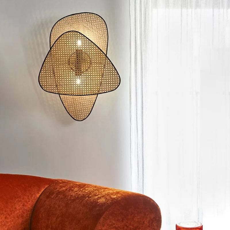 Applique Murale en Bambou Style Chinois